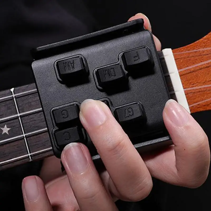 Cord Presser For Guitar Ukulele Attachment Chord Presser Guitar Trainer Guitar Learning Tools Ukulele Practice Assistant Guitar