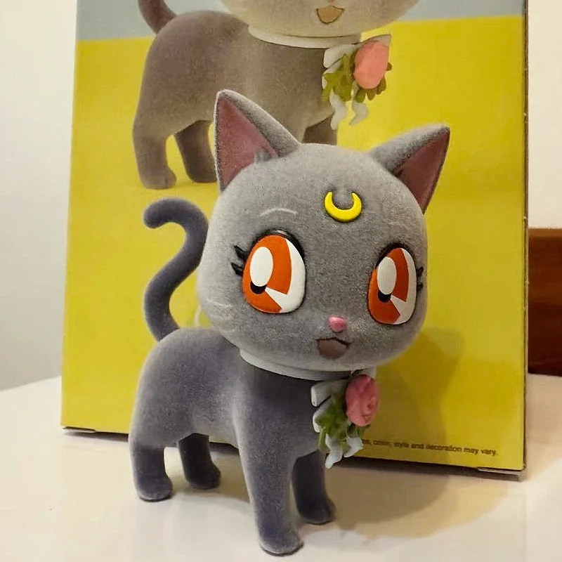 

Original Bandai Banpresto Sailor Moon Luna Artemis Diana Cute Action Figure Desktop Ornament Collected Figurine Birthday Toy Gif