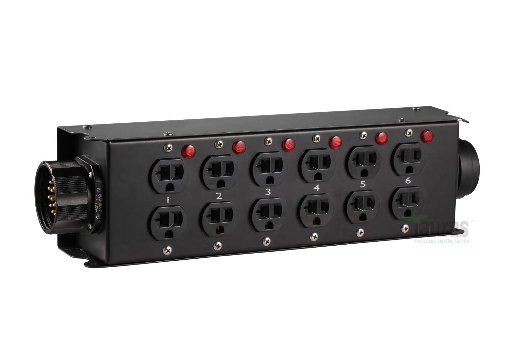 Taurus Light Power Box Socapex 19pin to 12x Edison Power Distributor