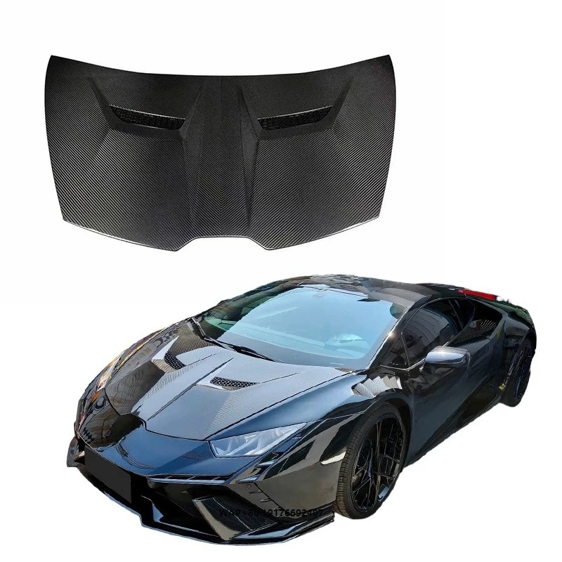 Customized V Style Forged Dry Carbon Fiber Front Bonnet Hood for LP580 LP610 EVO 2014-2023 Carbon Engine Hood