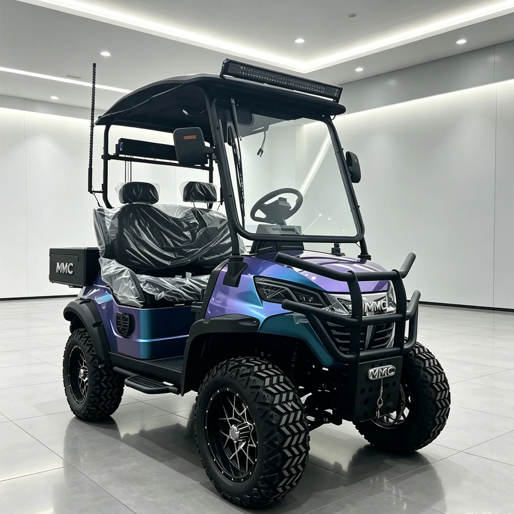 MMC Customized New Off-Road 2 Seater Electric Golf Cart For Outdoor Golf Play Tone Seat With Headrest 4X4 Electric Golf Carts