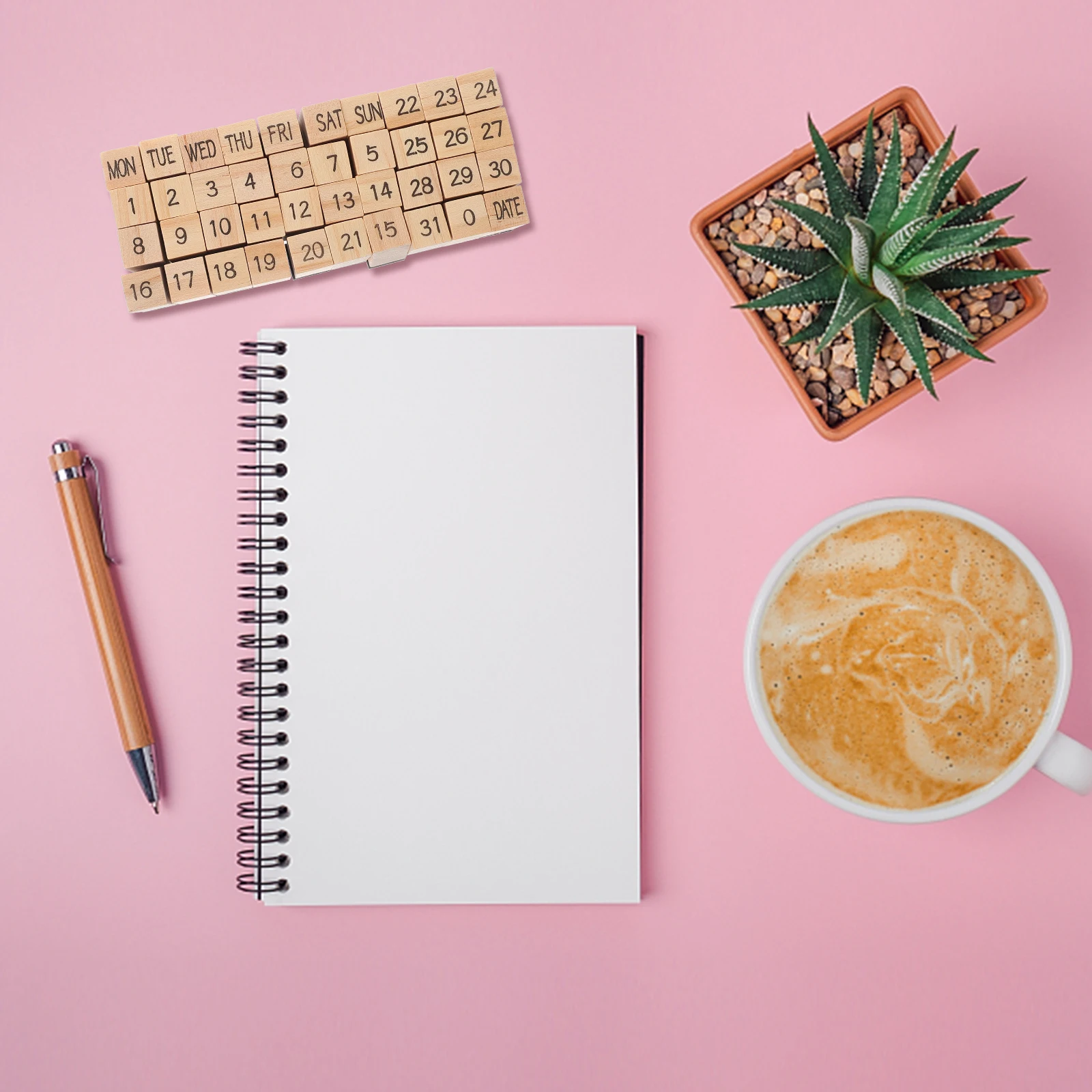 

1Set Small Wood Number Week Stamps Wooden Vintage Planner Journal DIY Scrapbooking Craft Supplies Scrapbooking Wood Stamp