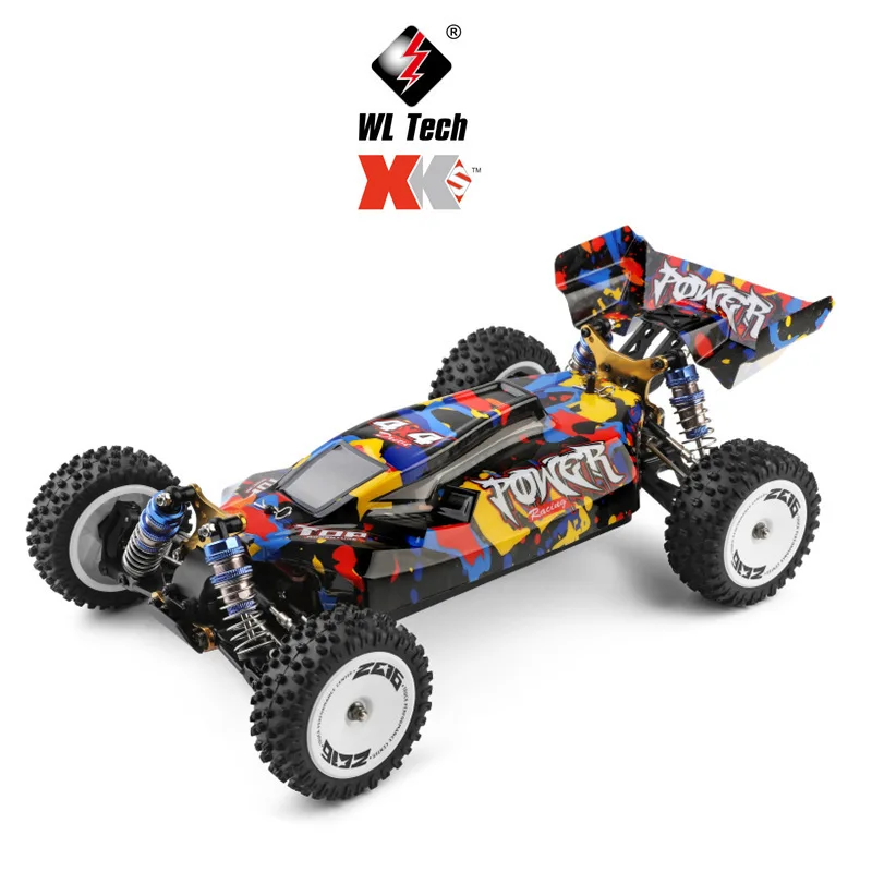 WLtoys 124007 1:12 Scale RC Car Brushless Motor 4WD Alloy Chassis High Speed Remote Control Racing Buggy Off Road Model Toy Gift