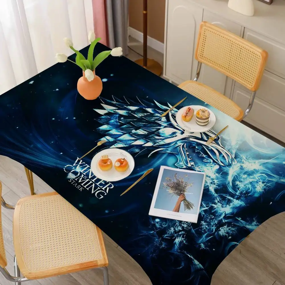 Film G-Game Of T-Thrones Tablecloth Birthday Party Wedding Christmas Table Cover Wipe Desk Cloth Decor Covers Rectangle