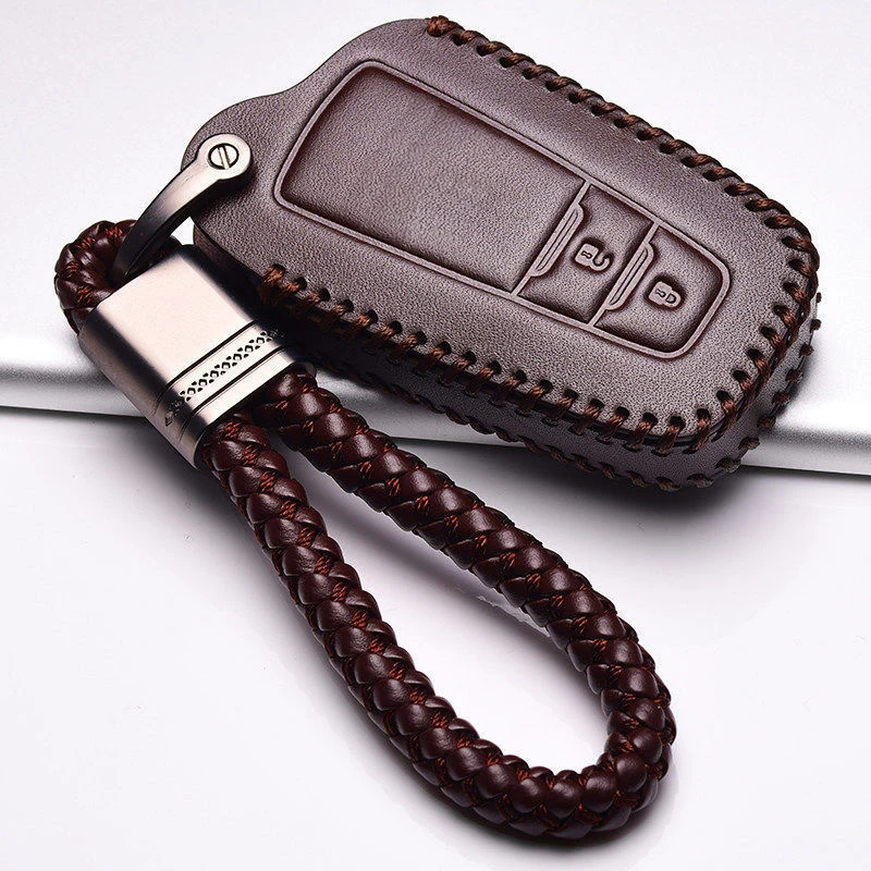 

For Toyota RAV4 Genuine Leather Car Key Holder Fob Accesorios Para Auto Modification Anti-fall Anti-bump and Anti-scratch Tools