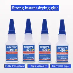 20ml Quick Dry 401/403/406/495/496/460 Universal Adhesive Stronger Super Glue Multi-Purpose Glue Repair Tools Self-Adhesive