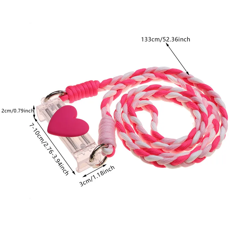 Adjustable Dopamine Mobile Phone Lanyard With Colorful Love Back Clip Lanyard Mobile Phone High-value Mobile Phone Accessories