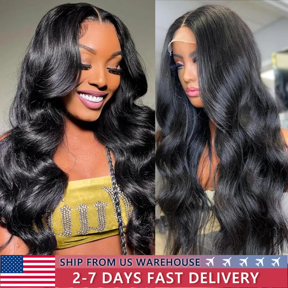 34 Inch Body Wave 13x4 Lace Front Wigs Human Hair Wigs for Black Women 180% Density 360 Lace Frontal Wigs Human Hair HD Lace Wig