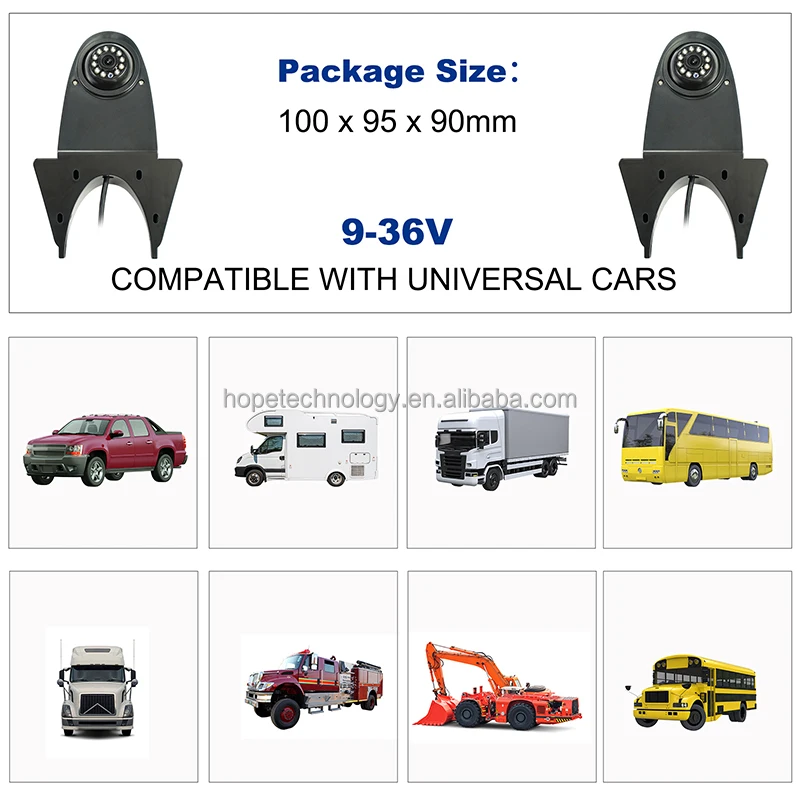 IP68 IR Night Vision AHD 1080P RV Reverse Backup Camera for Vehicles Mounted Truck Backup Camera