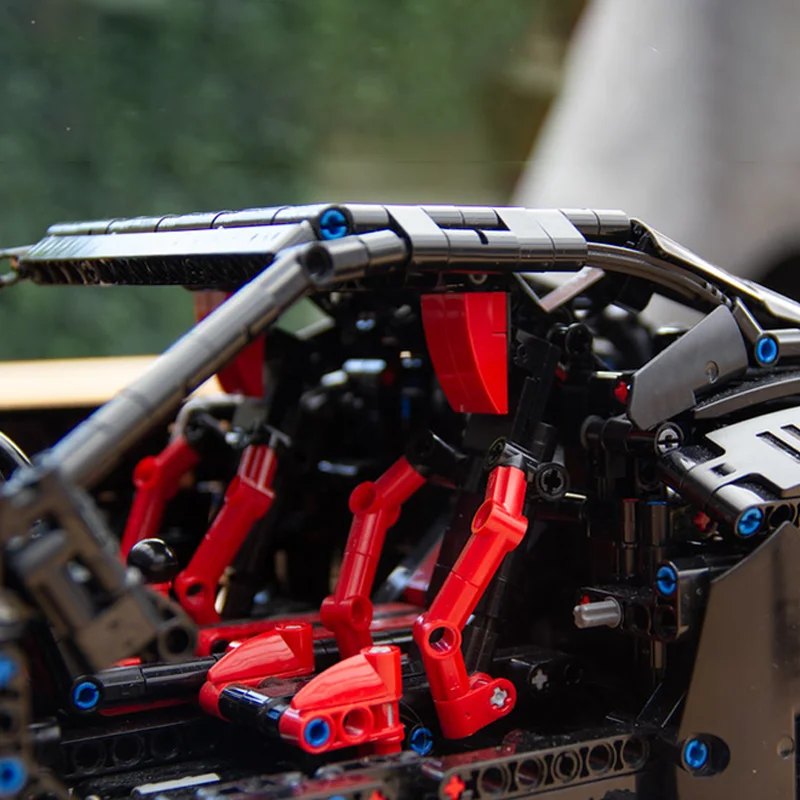 3053 pezzi di vendita caldi modello di auto sportiva nera blocchi di costruzione modulari assemblaggio per bambini display giocattoli festival regalo di compleanno a sorpresa