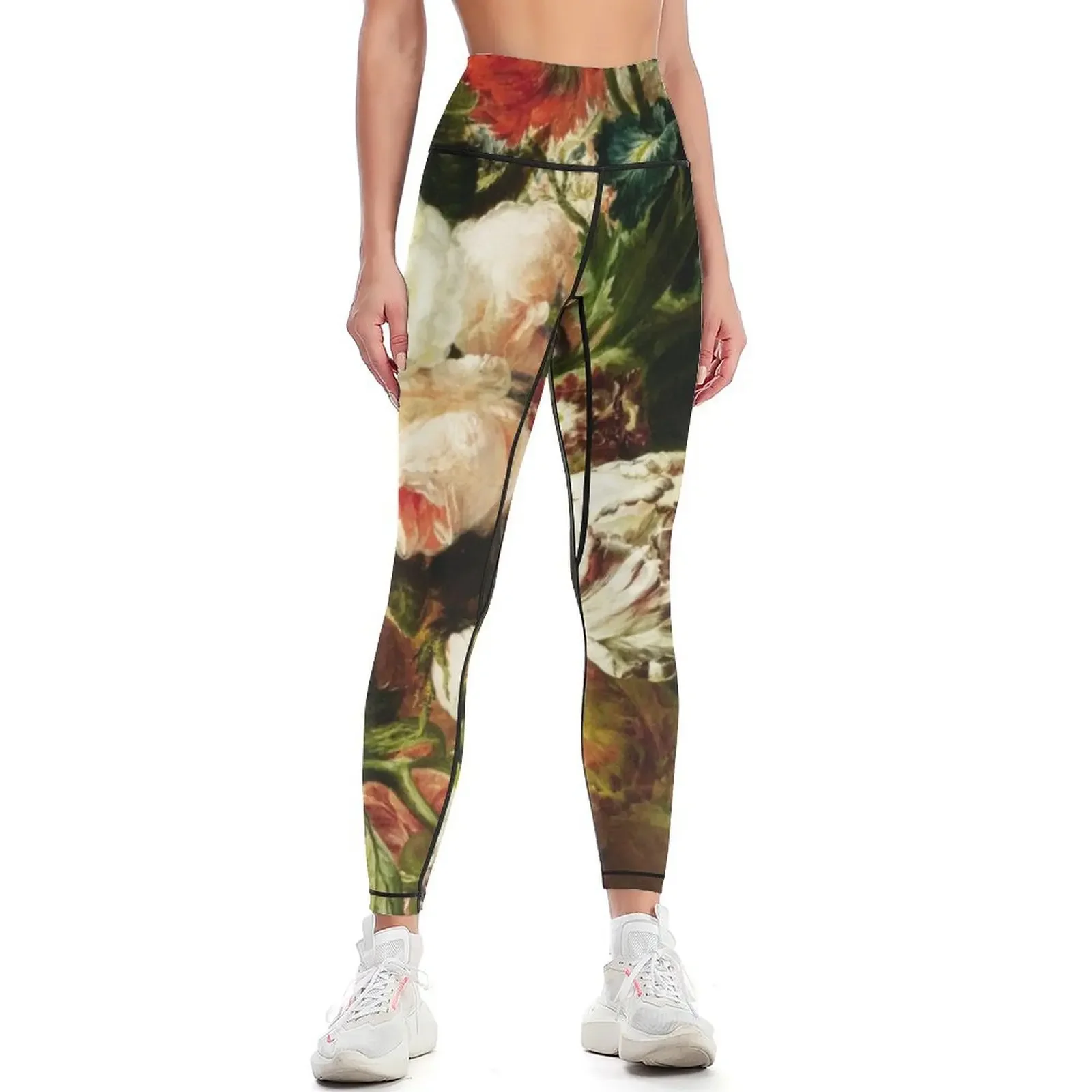 

Vintage Floral Oil Painting Leggings push up legging Women's push up Womens Leggings