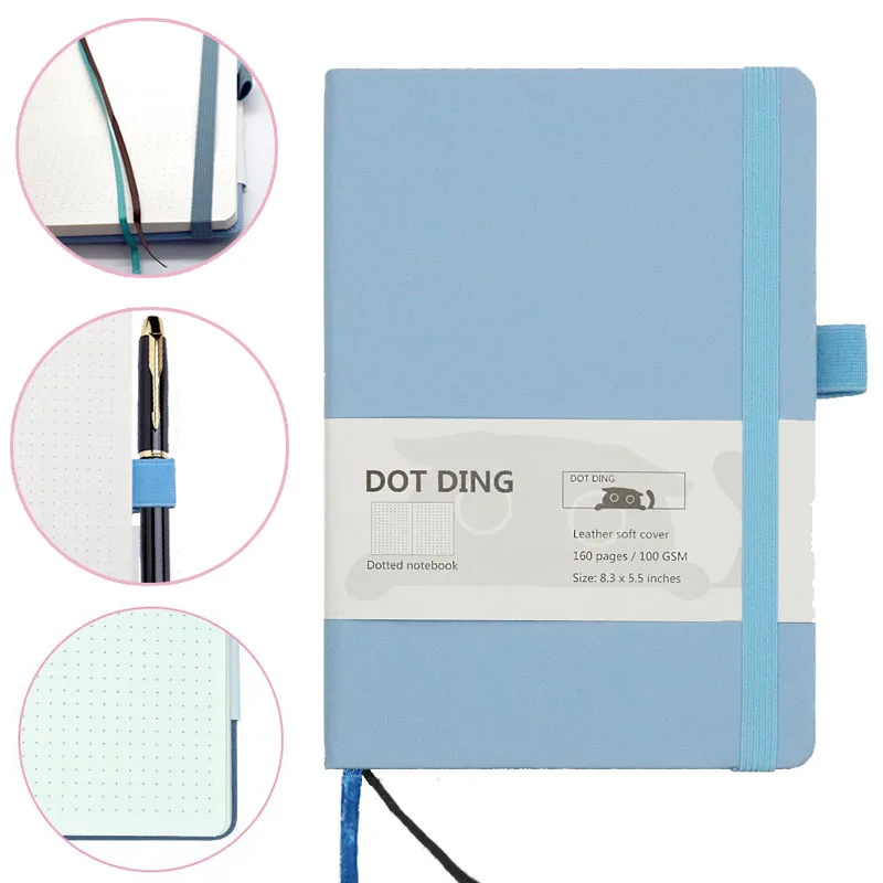 A5 Bullet Notebooks And Journals Diary Kawaii Journaling Office Accessories For School Students Korean Stationery