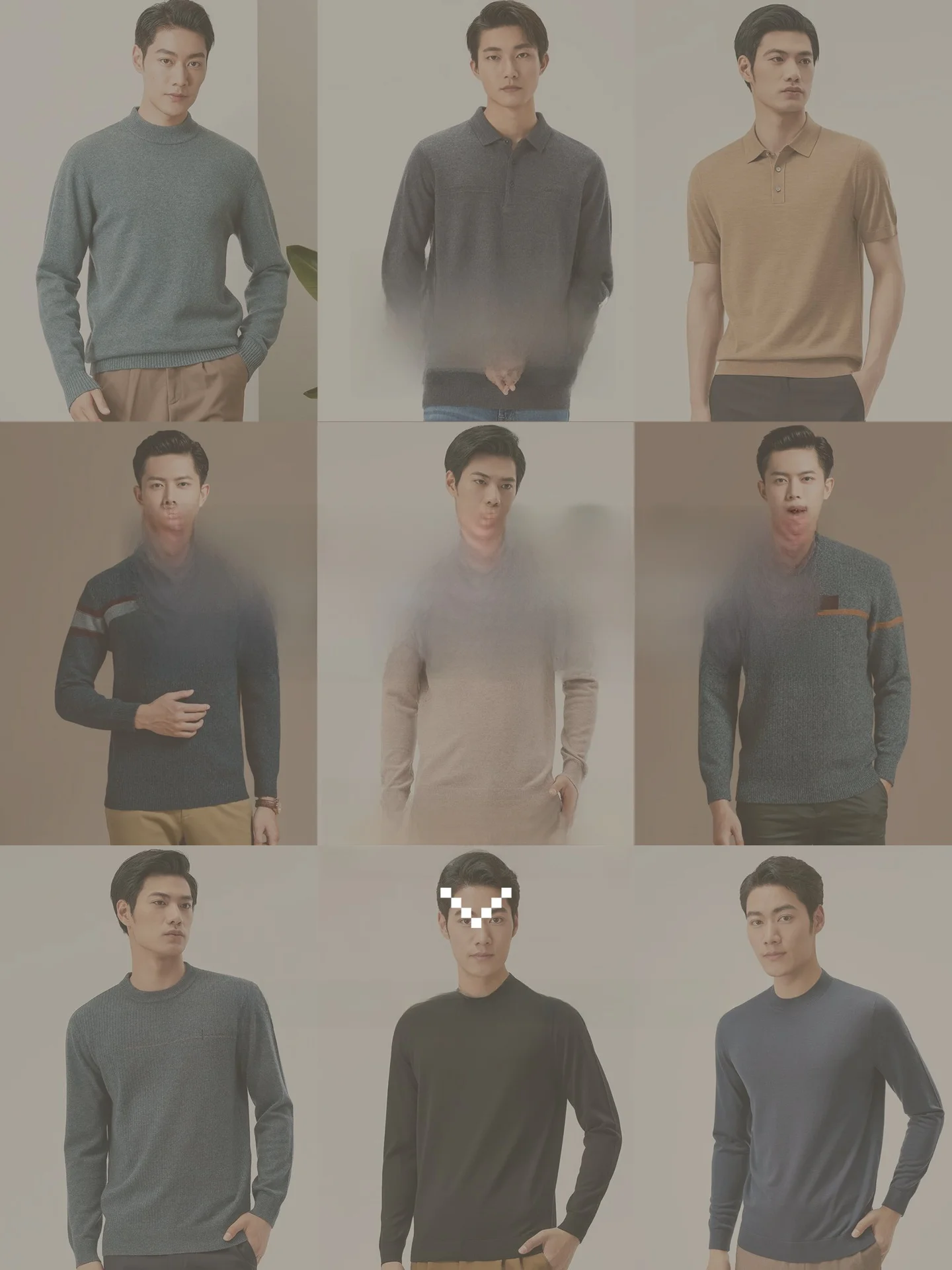 Pure Wool Men's Casual Long Sleeve T-Shirt Large Size Loose Fit Comfortable Winter Wear Business Scene Versatile Mid-aged