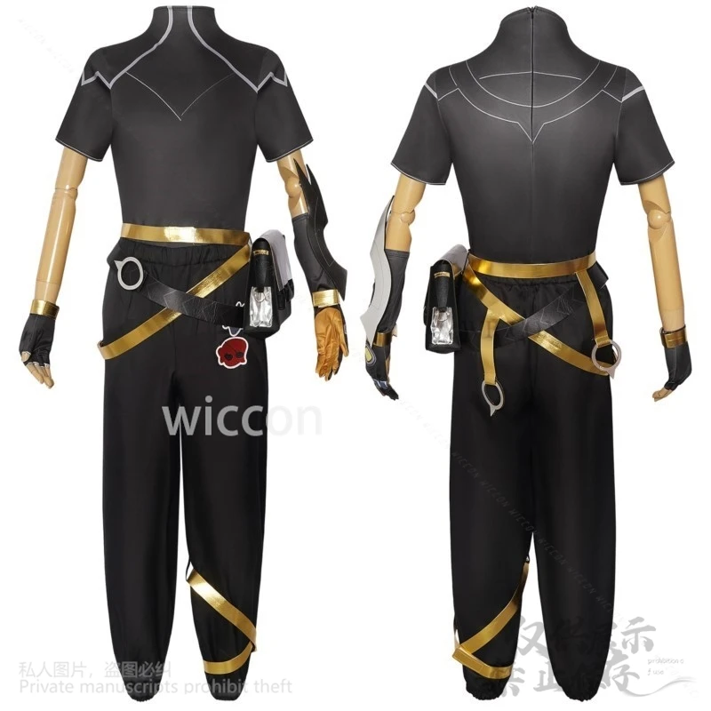 Anime Game LoL Cosplay Ezreal Roleplay HEARTSTEEL COSTUME T-shirt Pants Belt Wigs For Halloween Christmas Man Cos Customized