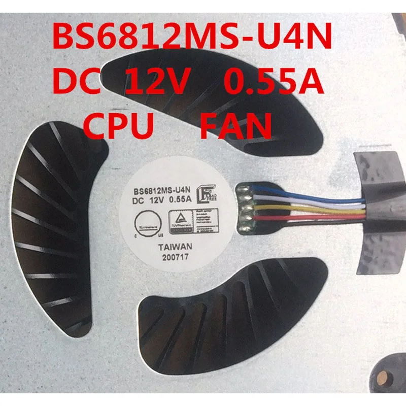 X170SM CPU GPU FAN For CLEVO X17SN X170 X17SM X170SM-G X7200 X170KM-G BS5812HS-U4P BS6812MS-U4N DC 12V 0.55A