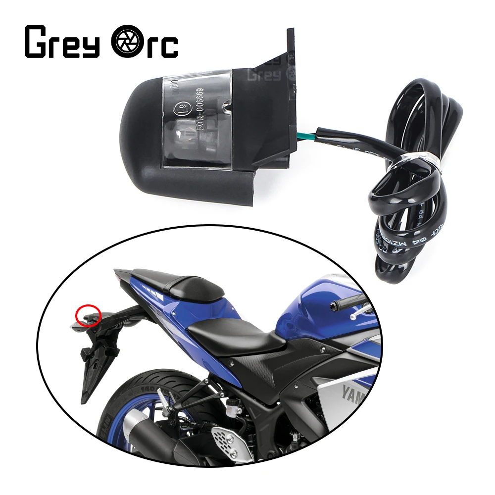 

Rear License plate Light lamp Motorcycle Accessories For YAMAHA YZF R25 YZF R3 YZF R3 R25 YZF-R25 YZF-R3 MT 03 MT03 MT-03