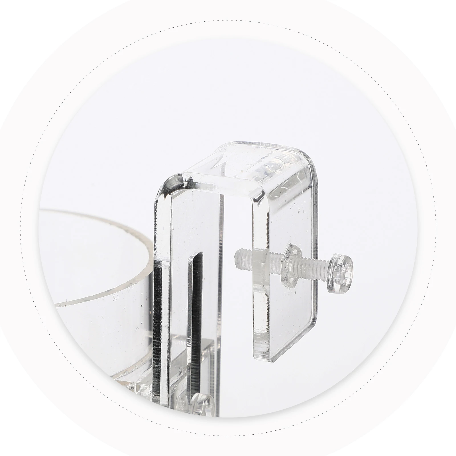 

Hanging Acrylic Feeding Tank Hook Design Food Holder Saltwater Freshwater Compatible Tank Ring Accessories Aquarium Supplies