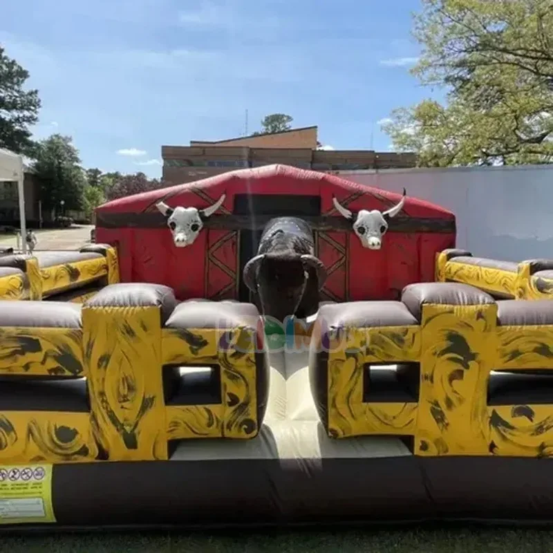 Amusement Park Crazy Games Rodeo Mechanical Bull Inflatable Bullfighting Machine for Sale Kids Mechanical Bull Riding