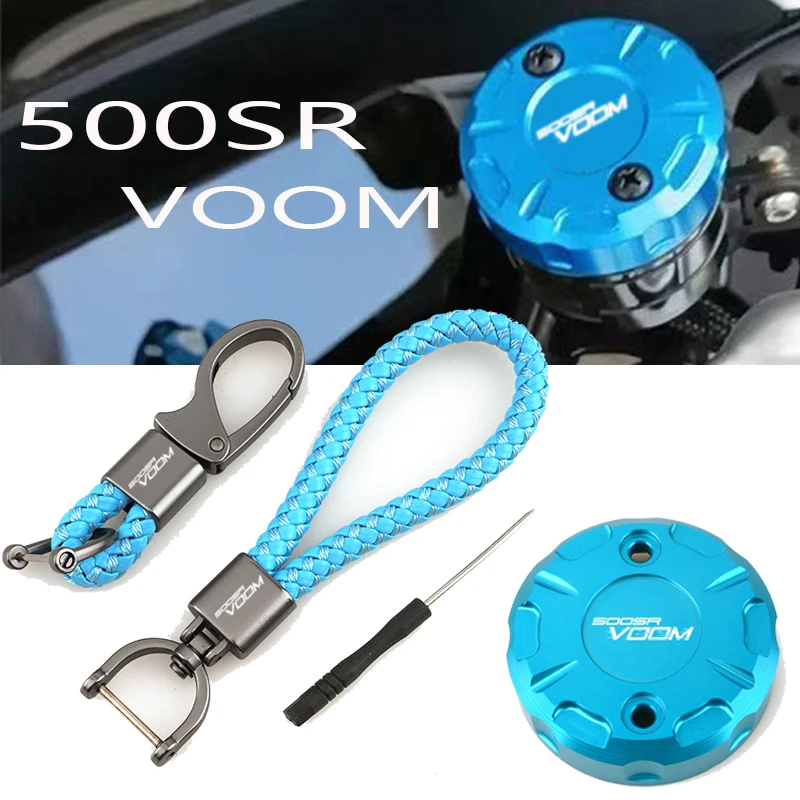 2026 explosions For CFMOTO 500SR-VOOM Motorcycle Accessories Front Brake Fluid Reservoir Oil Cup Cap And a keychain