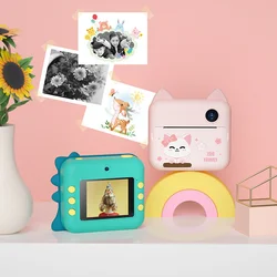 Children Instant Camera Print Camera For Kids 1080P Video Photo Digital Camera With Print Paper Birthday Gifts For kids Girl Boy
