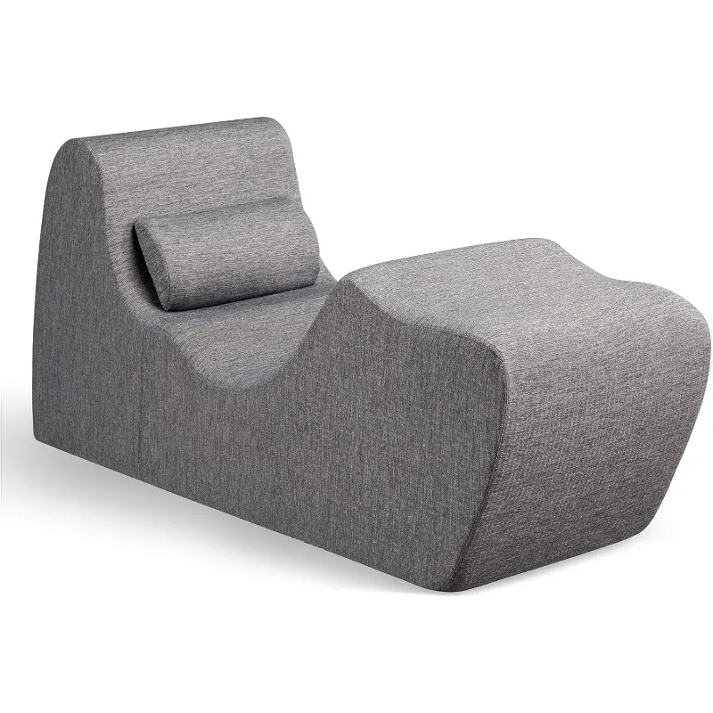 

Lotus Chaise Lounges, 59D x 23W x 28.5H in, Dark Grey