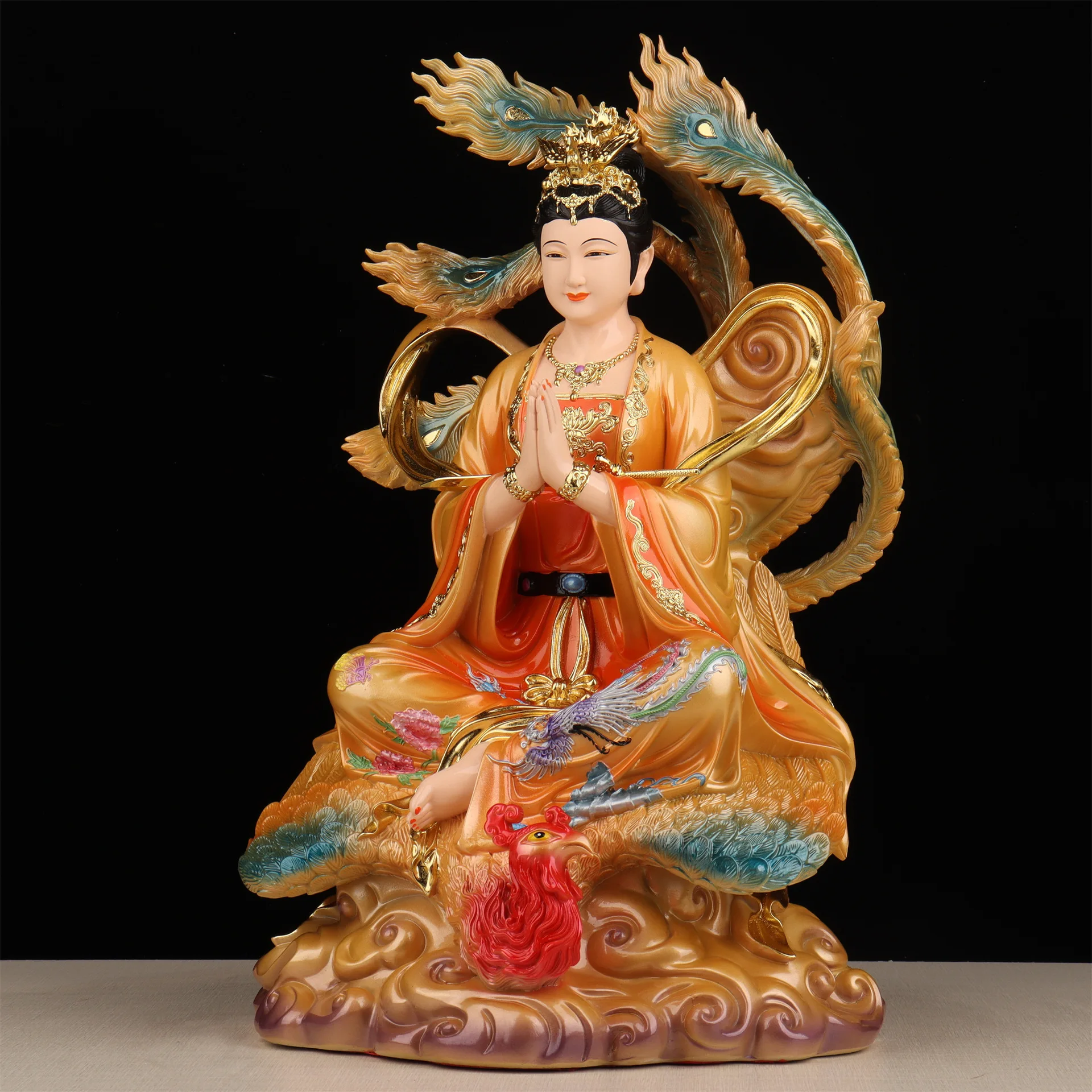CX  household phoenix enshrinement statue of the god Xuan Mu Tianzun resin ornament
