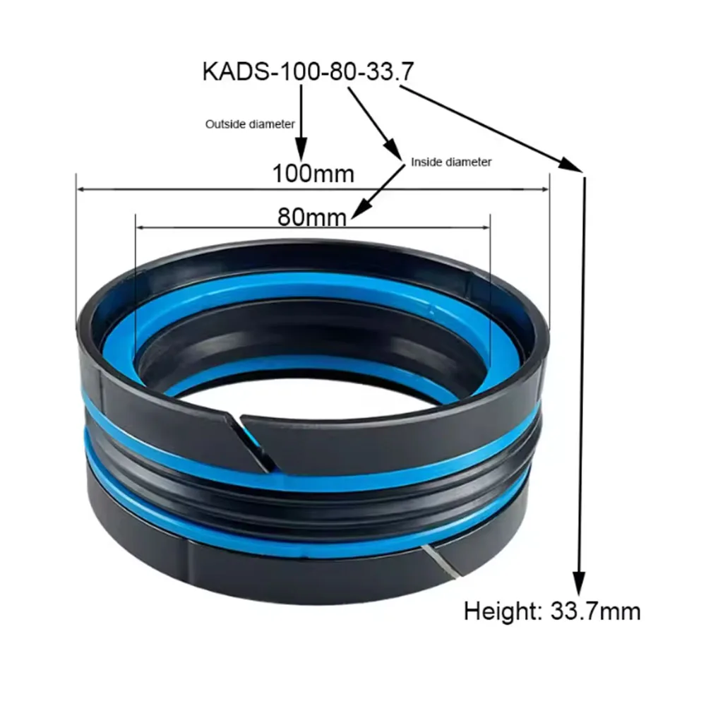 1Pc KDAS Combined Oil Seal Ring OD 22-360mm Rubber Hydraulic Cylinder Assembly Piston Hydraulic Cylinder Hole Washer ID 13-335mm