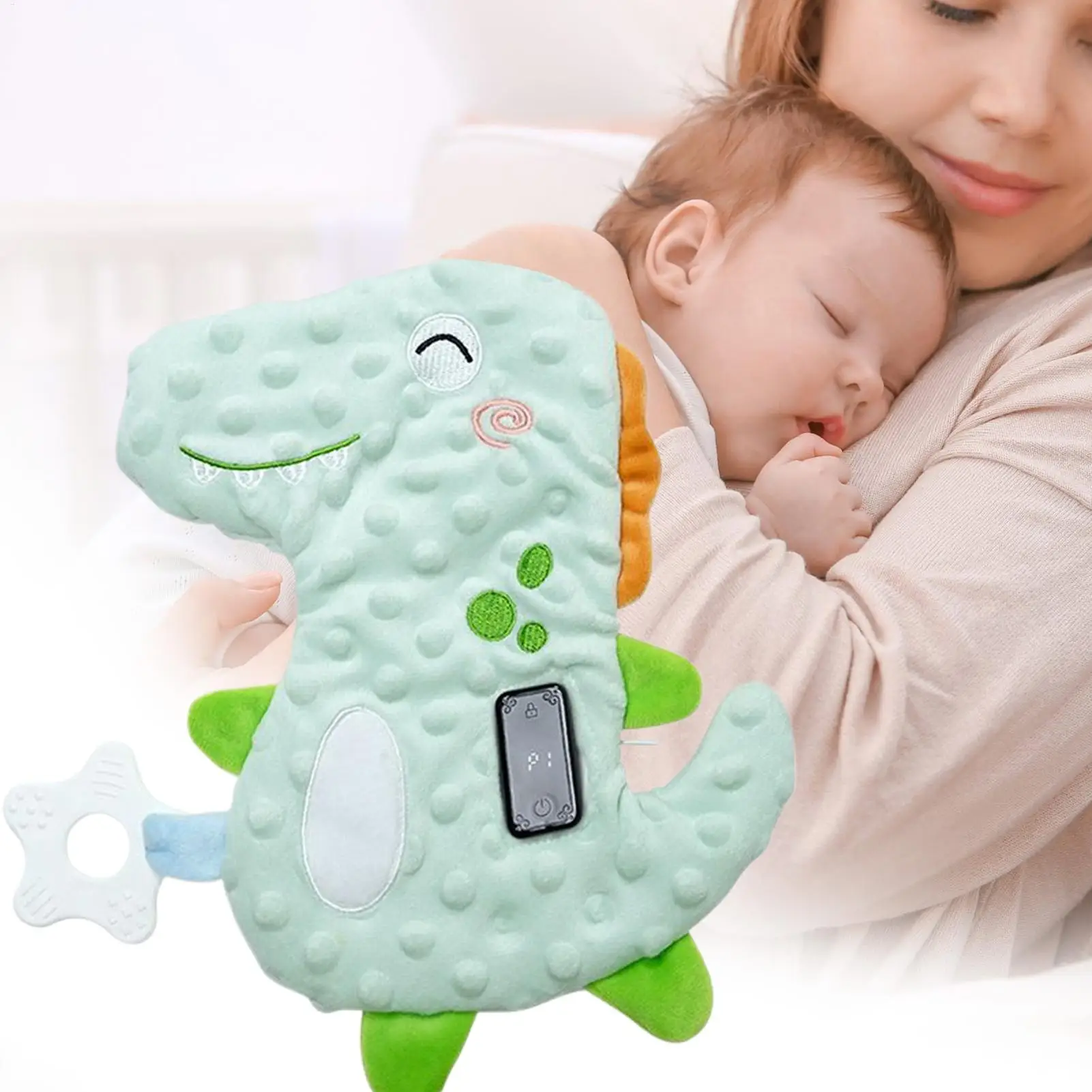Bebê chupeta dos desenhos animados da criança vibratória calmante sleep aid modos de vibração ajustáveis boneca de pelúcia para crianças meninas brinquedo sensorial