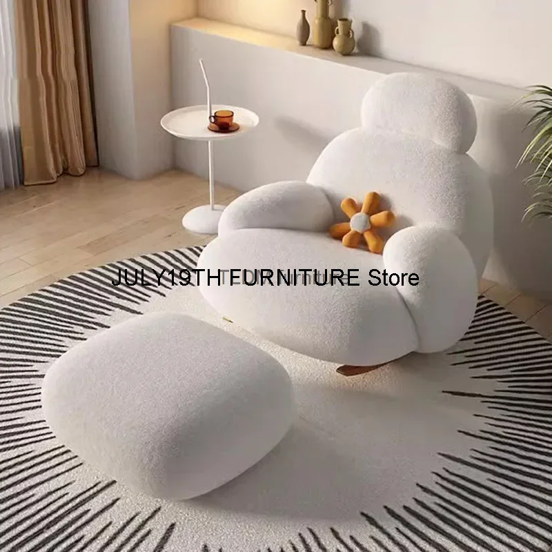 

Footrest Modern Living Room Chair Luxury Back Support Lazy Lounge Chair Recliner Sofa Fauteuil Salon Designer Furniture Replicas