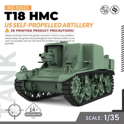 SSMODEL SS35523 1/35 Military Model Kit US T18 HMC Self-propelled Artillery