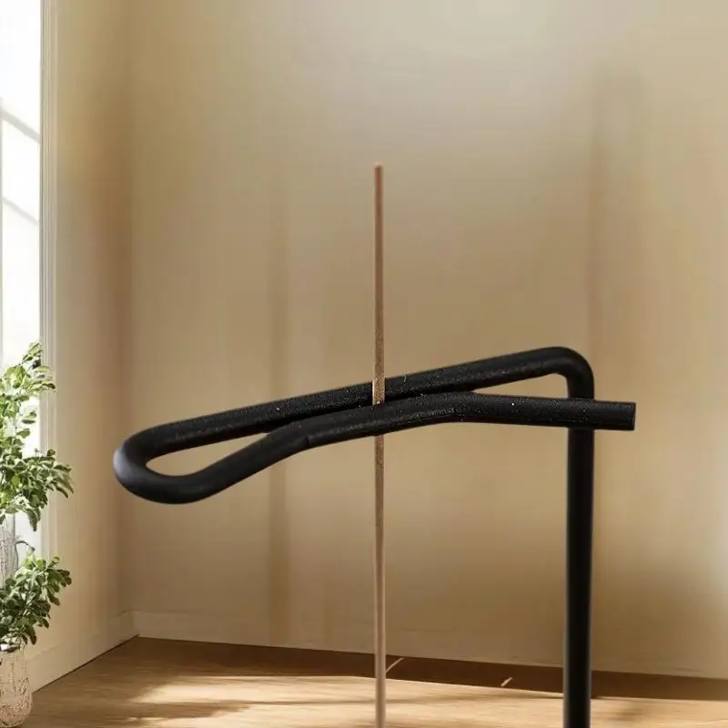 Brûleur d'encens créatif inversé, porte-encens en bois anti-cendres, pour méditation, spa, décoration intérieure