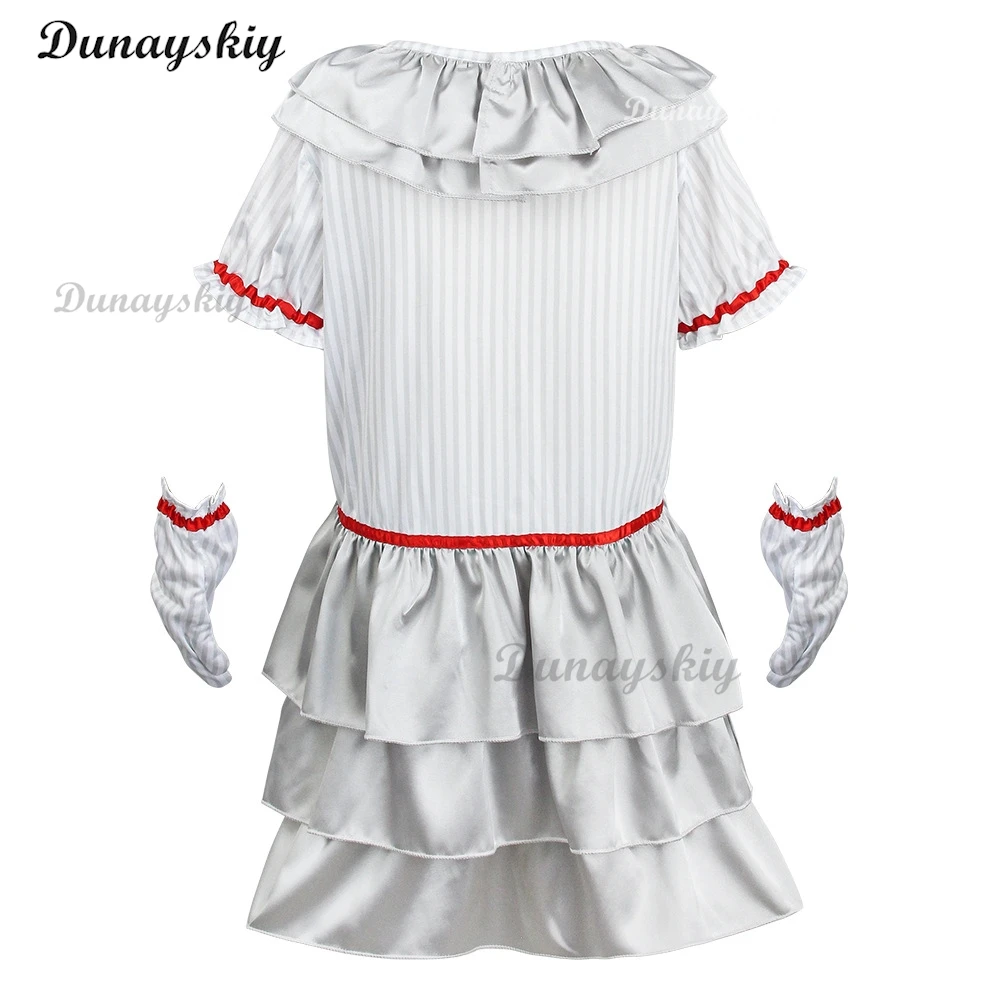 Костюм Pennywise для косплея на Хэллоуин, для мужчин, женщин, детей, мальчиков, девочек, Семейный комплект одежды в стиле Стивена и восстановления ночи, клоуна