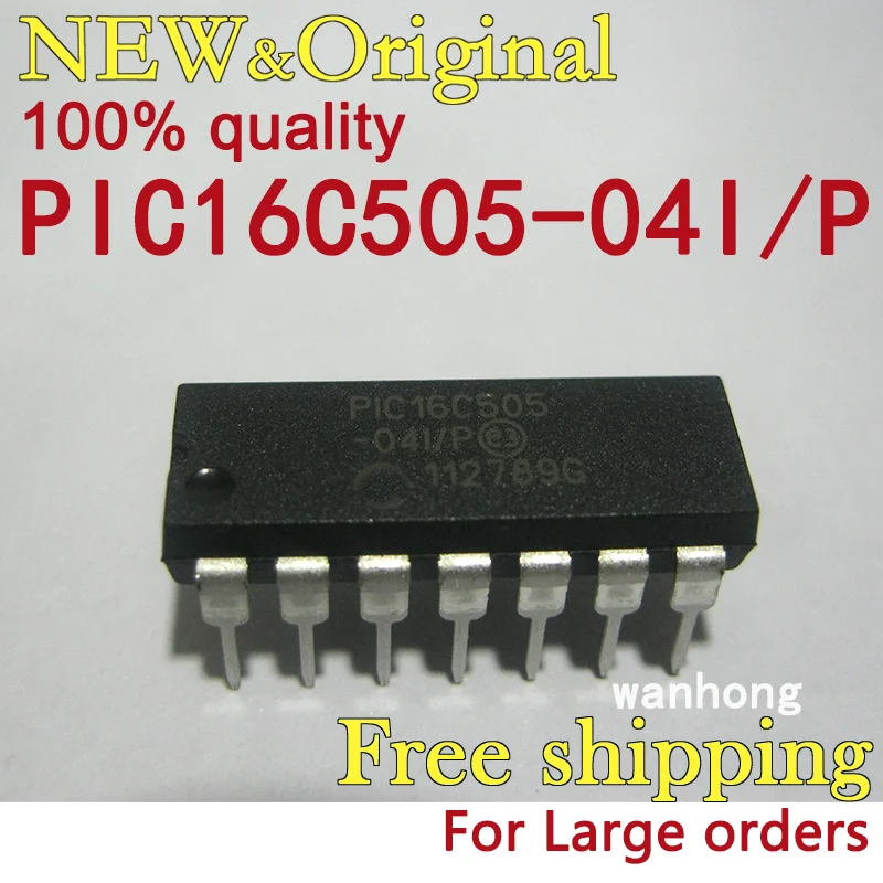 2PCS PIC16C505-04I/P DIP14 New original Chip Integrated circuit