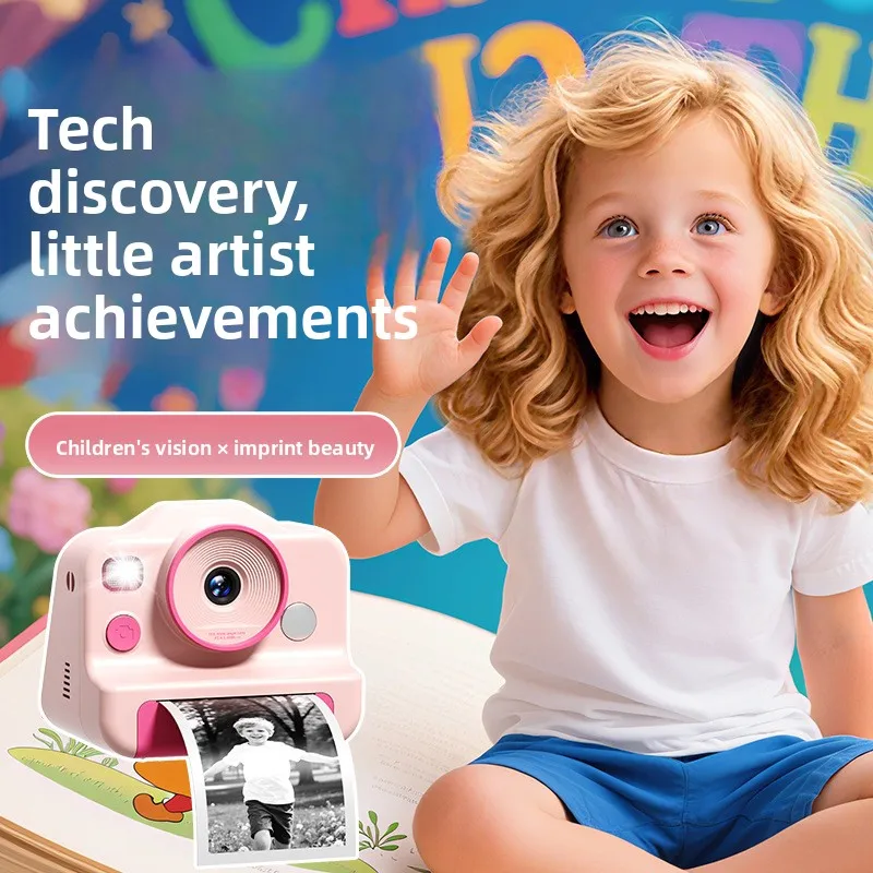 كاميرا طابعة فورية جديدة لعام 2025 كاميرا ألعاب ألغاز للأطفال كاميرا رقمية عالية الوضوح ، أفضل هدية عيد ميلاد للأطفال
