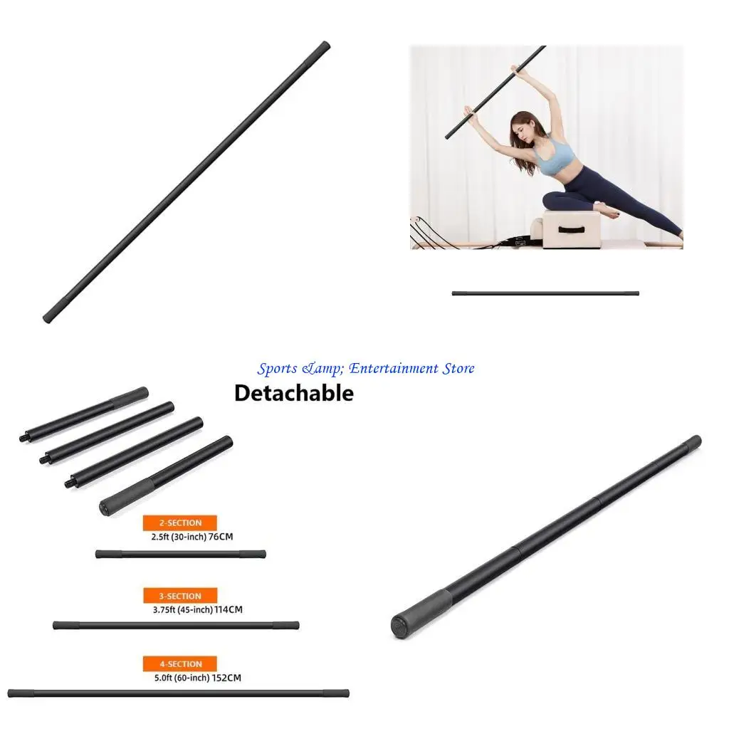 G7NF Portable Yoga Fitness Rod With Foam Handle for Enhanced Yoga & Workout