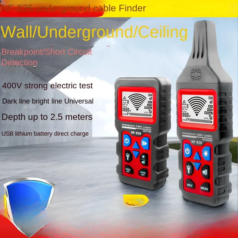 NF-826 Underground Cable Test 220V Electrician Dark Wire Detector Strong Electric Wire Line Finder