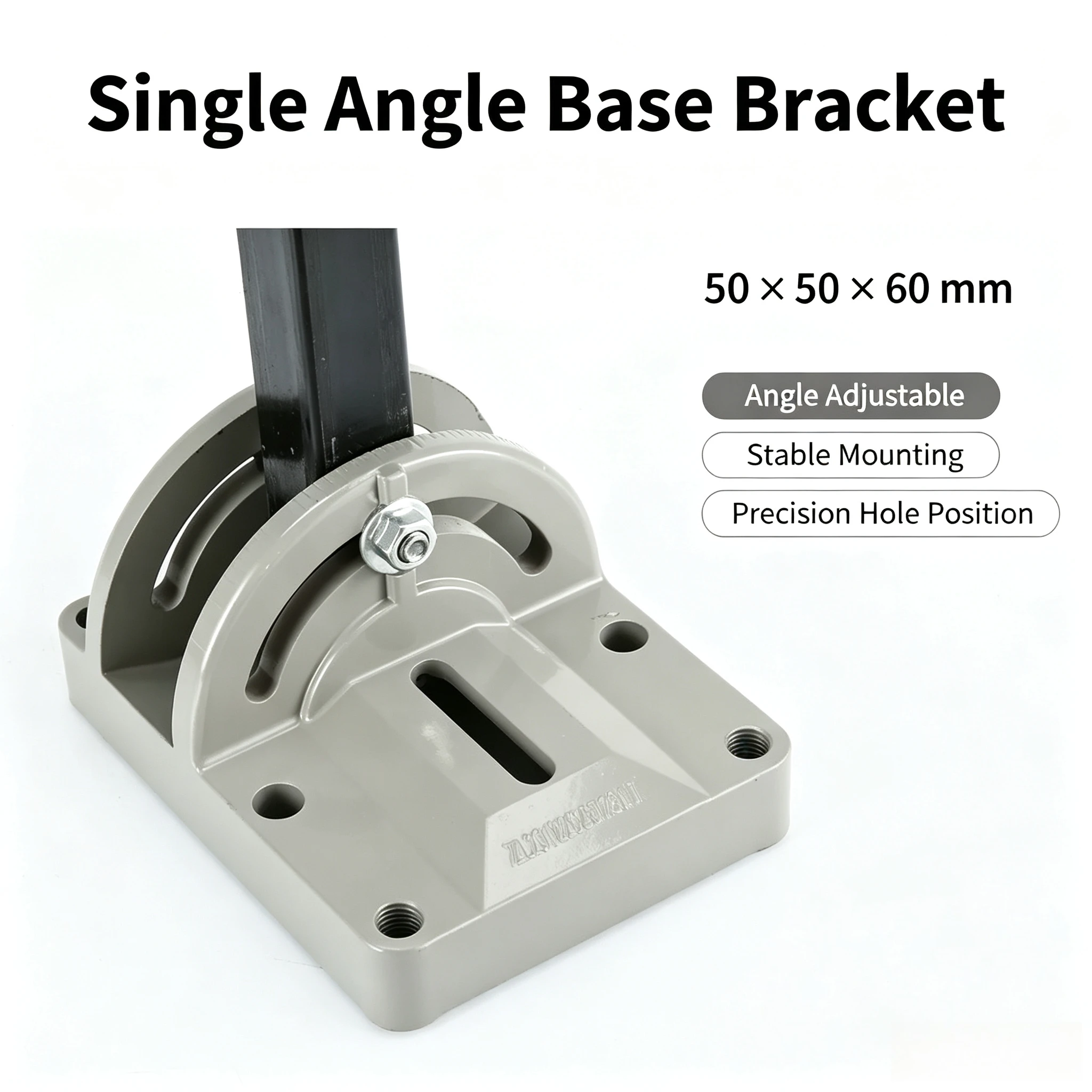 6E3X Water Drilling Rig Base, Angle‑Adjustable Inclined‑Hole Support Foot, Universal Drill Stand Bracket Accessories