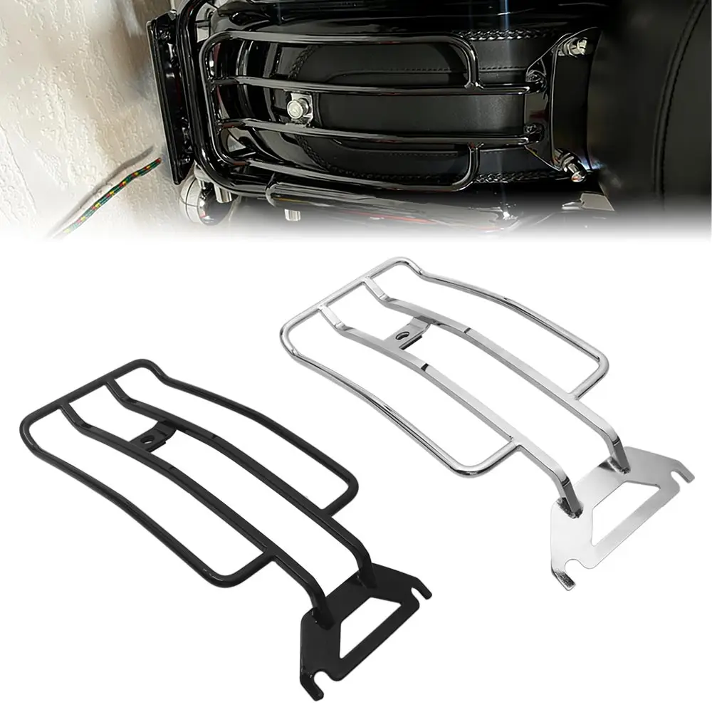 Luggage Rack Fits For Harley Efl Electra Glide Classic Standard Ultra Road Glide Road King Classic Custom 1998-2008 Black/Chrome