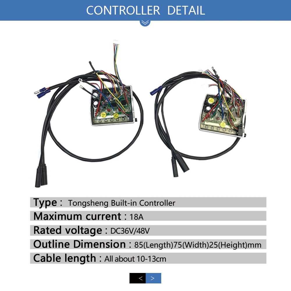 Tongsheng TSDZ2 Controller 6 Pin 8 Pin Inner 36V 48V 250W 350W 500W Controller For Electric Bike Mid Drive Motor Conversion Kit