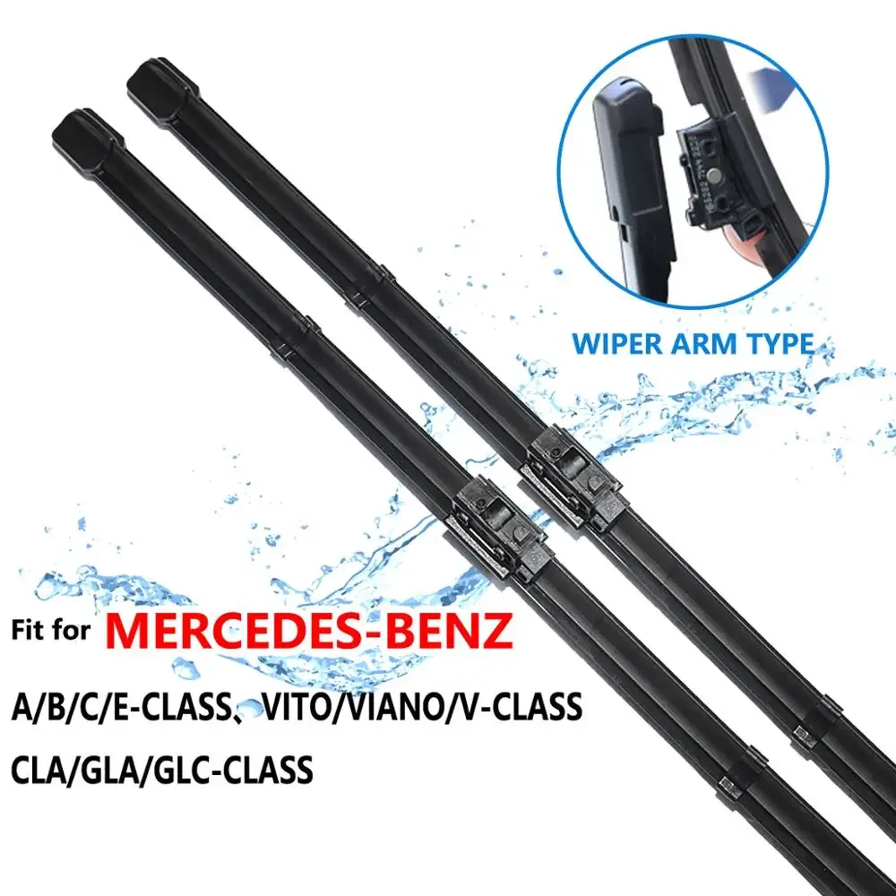 For Mercedes Benz A B C E V CLA GLA GLC Vito Class Car Accessories W176 W246 W205 W213 S213 W447 C117 X156 X253 Car Wiper Blades