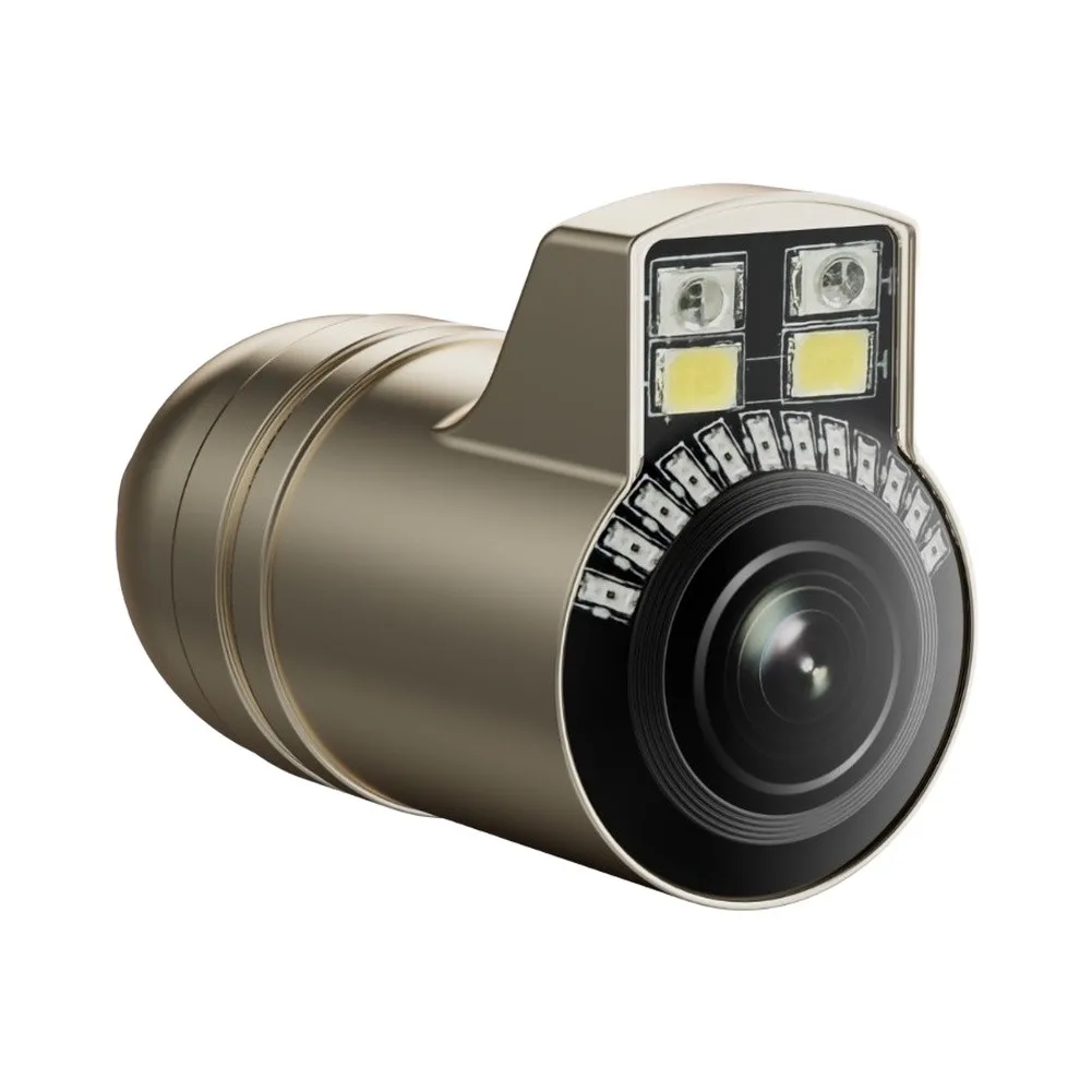 HD Underwater Fishing Camera with 195 Degree Wide Angle Lens Temperature Depth Detection For night Vision for Ice Boat Fishing