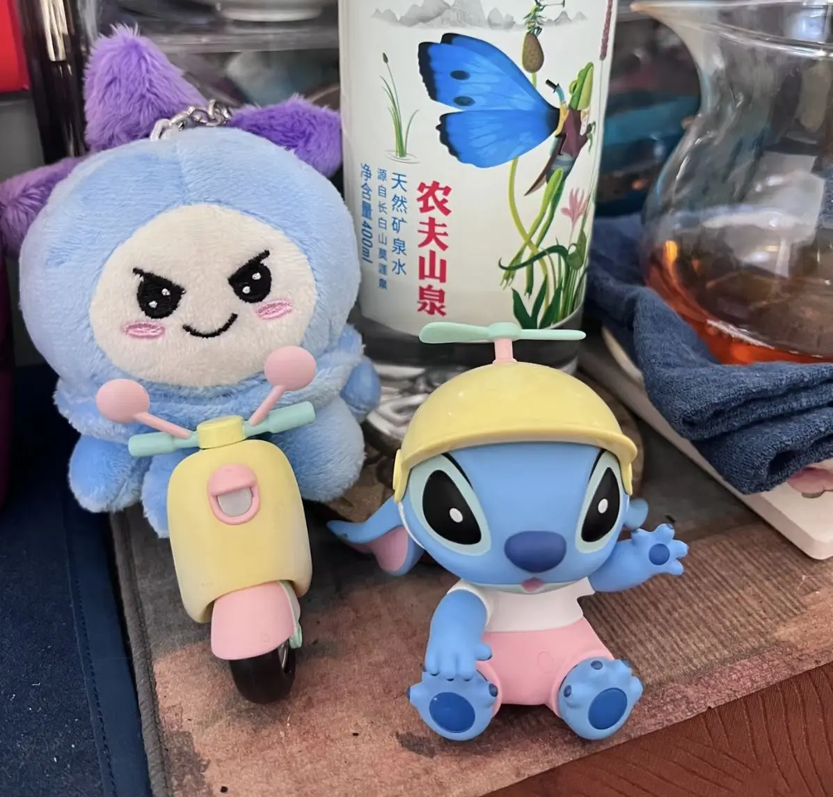 Kawaii Stitch Anime Cartoon Blind Box Figure - Action Model Doll For Friends Room Car Cake Decor Regalo di compleanno alla moda per ragazze