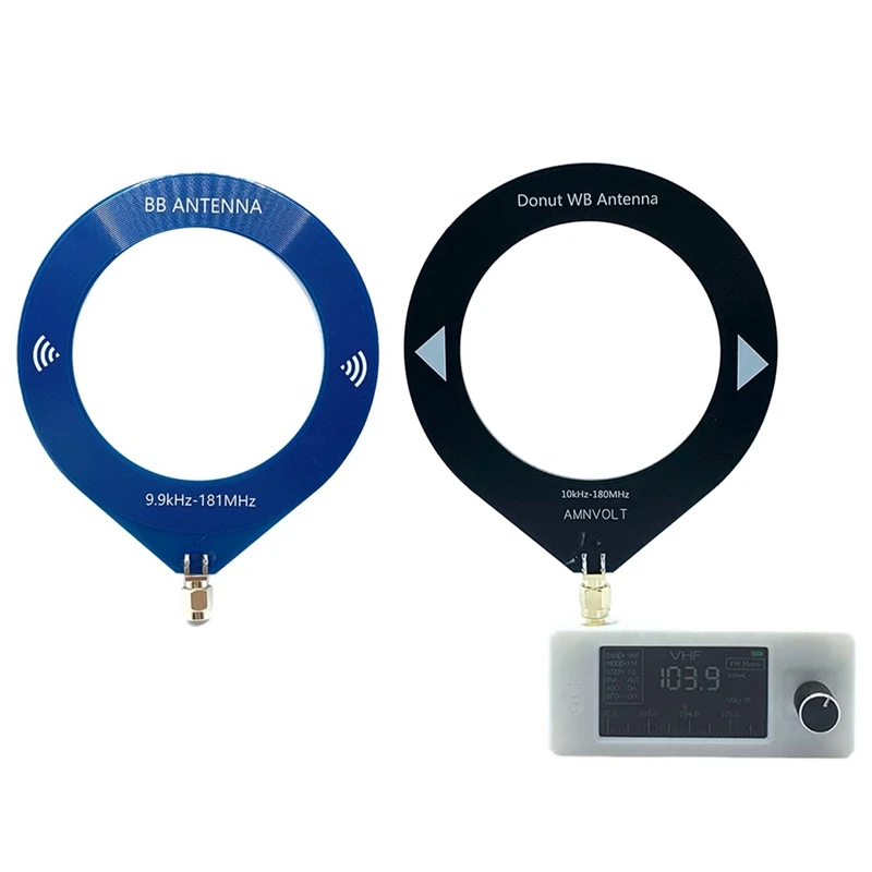 SI4732 Мини-радиоприемник + 2Xloop антенны 9,9 кГц-181 МГц Портативный коротковолновый радиоприемник SW LW AM FM SSB SI4732 Радио A