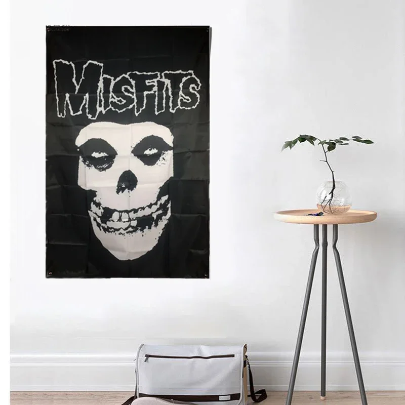 Music Rock Flag Punk Rock Hardcore Metal Banner Home Decoration Hanging Flag 4 Gromments In Corners 3*5FT 150*90CM