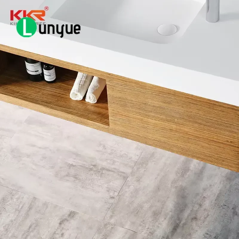 Acrylic Stone Wash Basin Stain Resistant Easy To Clean High Quality Hotel Bathroom Sink Modern Design Durable Sanitary Ware