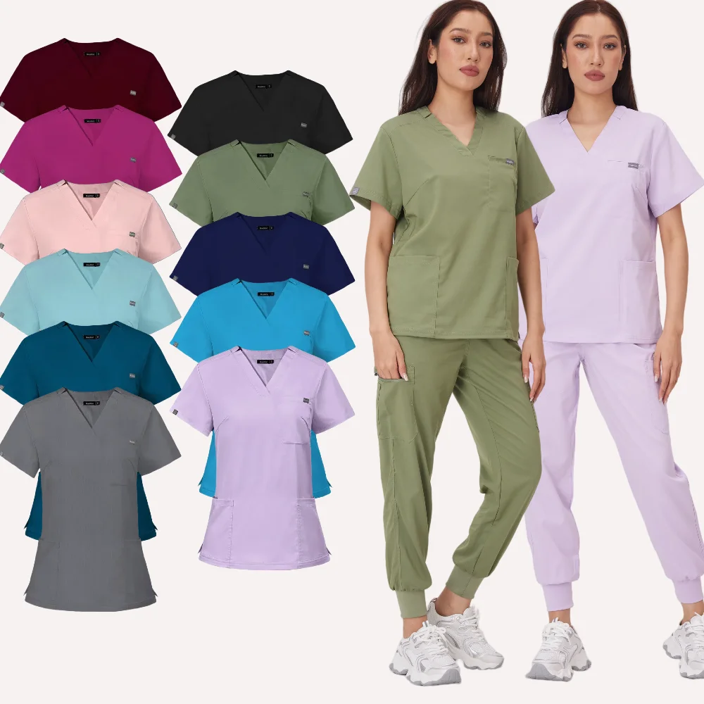 

Wholesale Operating Room Medical Uniform Scrubs Hospital Working Scrubs Set Medical Supplies Nurse Dental Surgery Suit Workwear