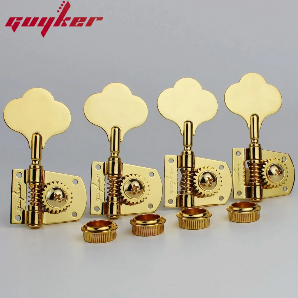 GUYKER Open Frame Electric Bass Tuning Peg Gear ratio 21:1 Chrome Black Gold For Bass