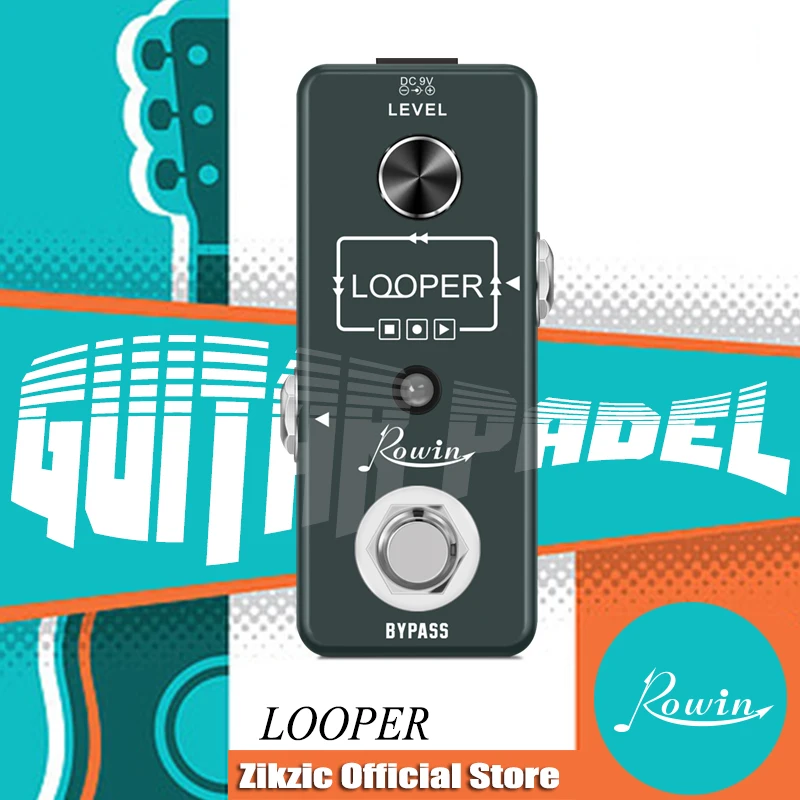 

Rowin LEF-332 Guitar Looper Pedal Digital Looper Effect Pedals For Electric Guitar Bass 10 Min Recording Time Rowin LEF-332 Gui