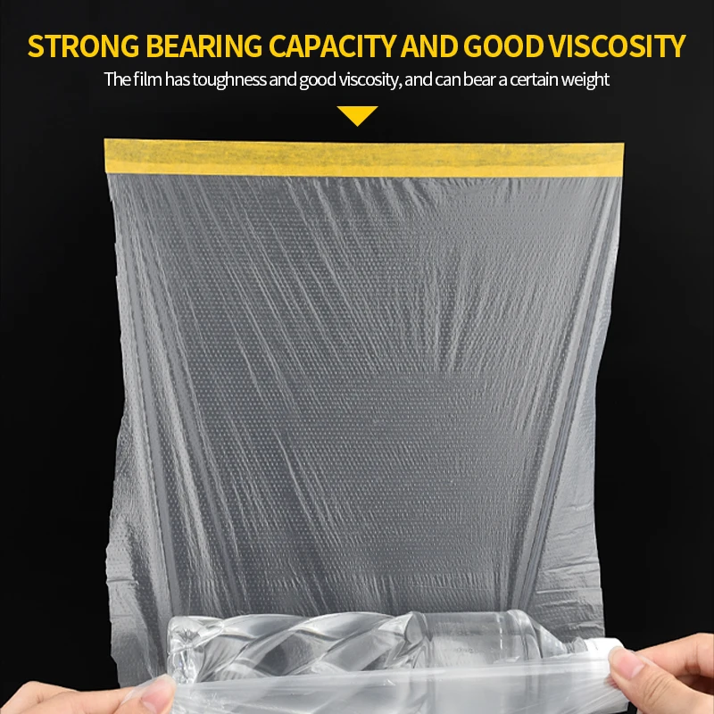 متعدد الحجم البلاستيك الشفاف اخفاء طبقة رقيقة واقية ذاتية اللصق غطاء غبار مقاوم للماء غرفة المعيشة أثاث المطبخ سيارة Vac