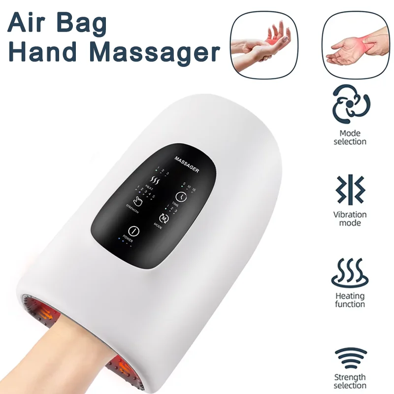 

Electric Hand Massager Air Bag Air Compression Massager Intelligent Kneading Constant Temperature Heating Palm Massager Machine